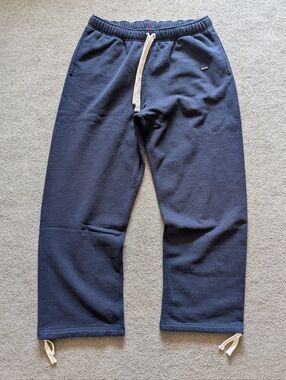 Supreme Small Box Drawstring Navy Sweatpant (26SS) Mens Large
